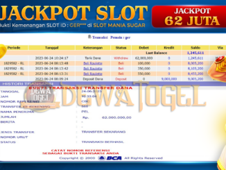 bukti jp dewatogel #458